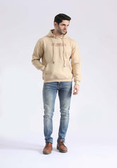 Patch And Slogan Hoodie